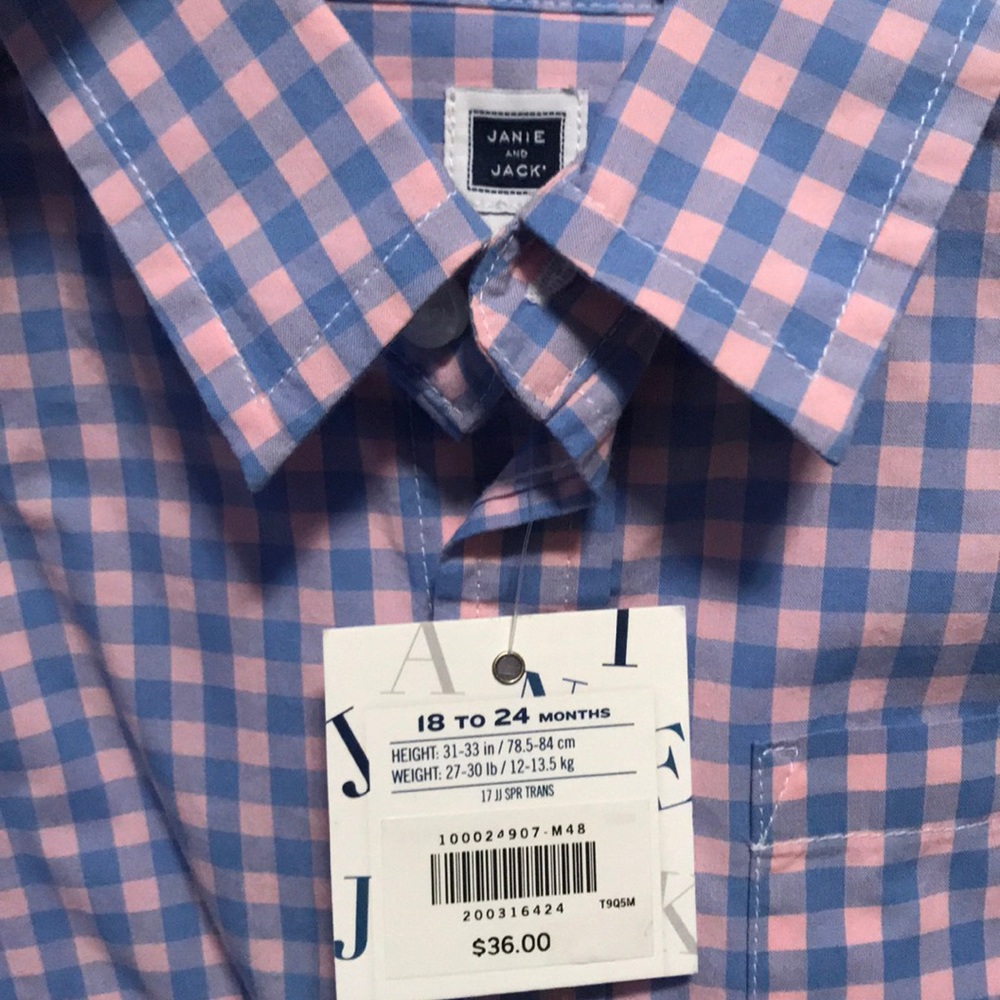 Janie and jack button down - Picture 2 of 3